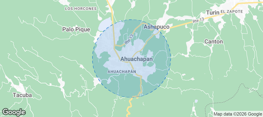 Ahuachapan Airbnb map
